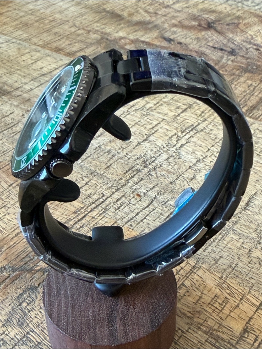 New! Binbond "Perpetual Datejust" Submariner Style Watch - Green & Black - Picture 5 of 8